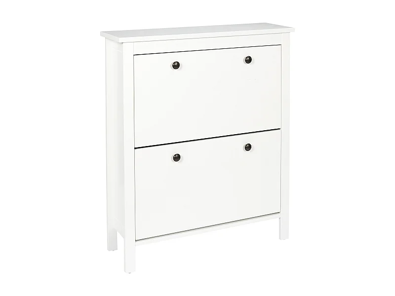 Meuble A Chaussures 2 Portes Elisabeth Blanc
