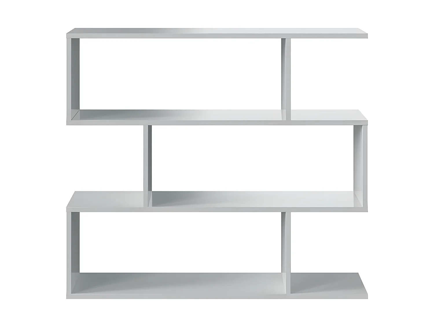 Bibliothèque 3 niveaux Blanc - TABA - L 110 x l 25 x H 97 cm