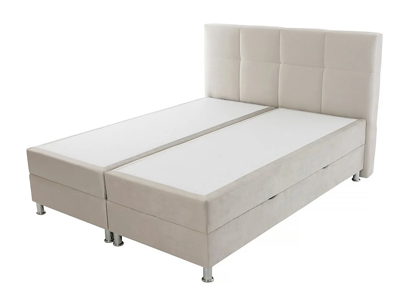 Cama continental ComfiDream 123, Doble, Continental, De color marrón claro, 180x200,