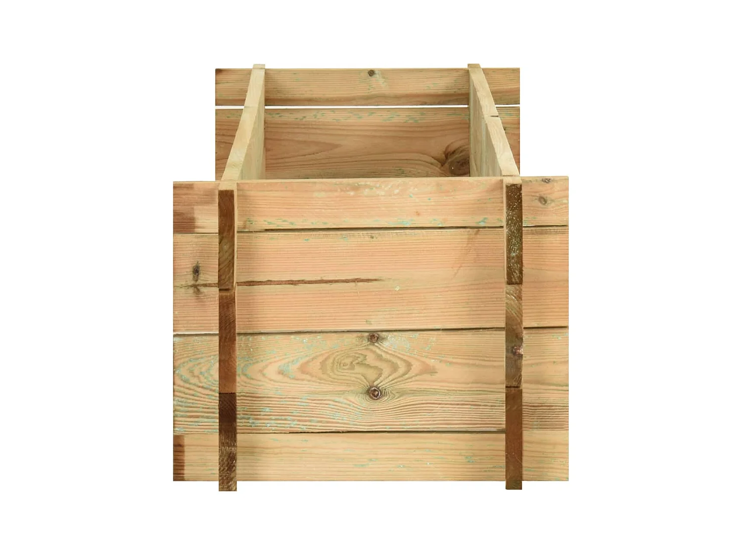 Jardinière surélevée de légumes bois marron 120 x 40 x 32 cm 02_0000856