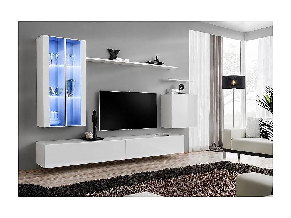 Étagère murale SWITCH – 60 cm blanc mat