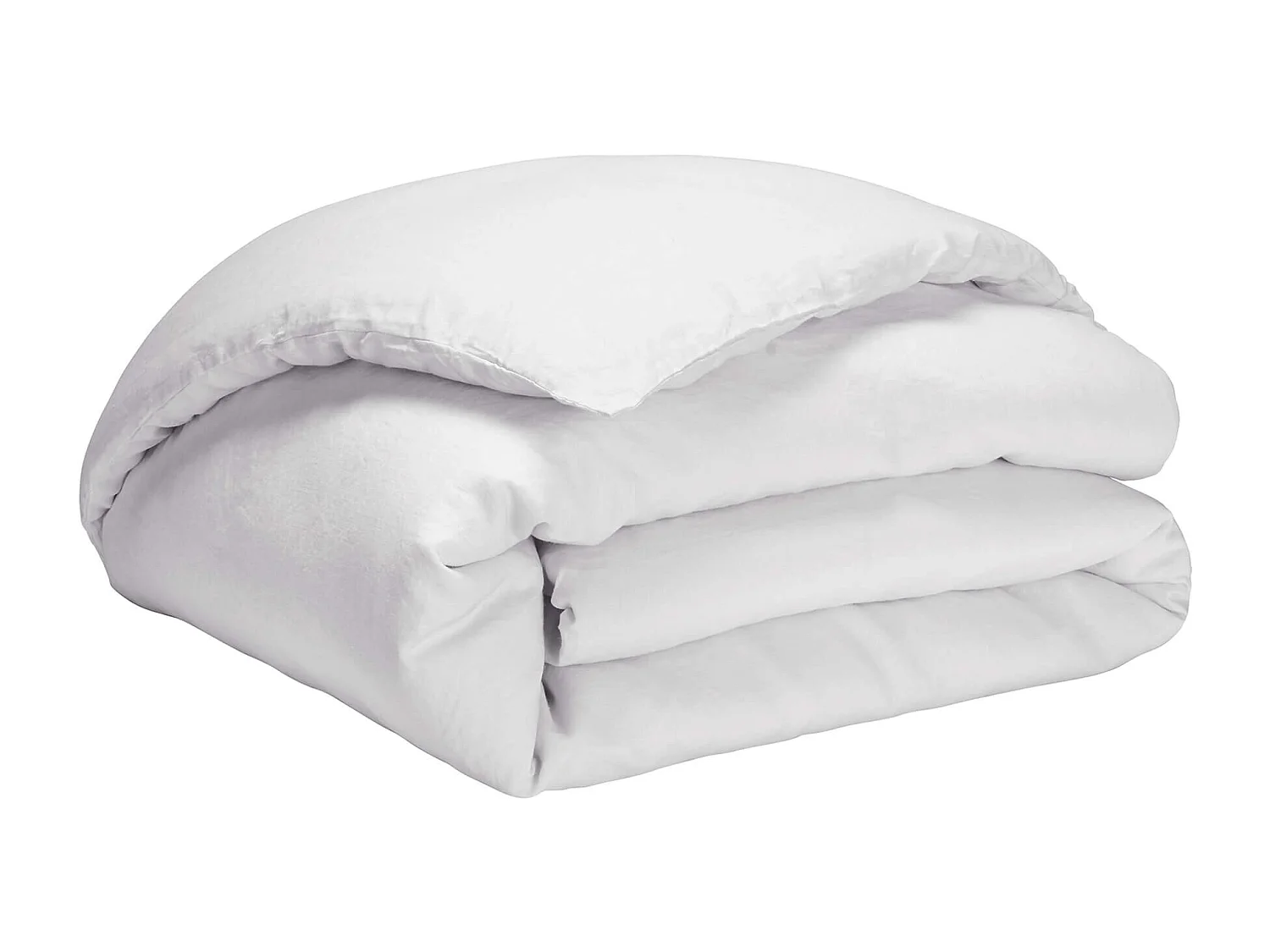 Housse de couette blanc 100% lin 260x240 cm