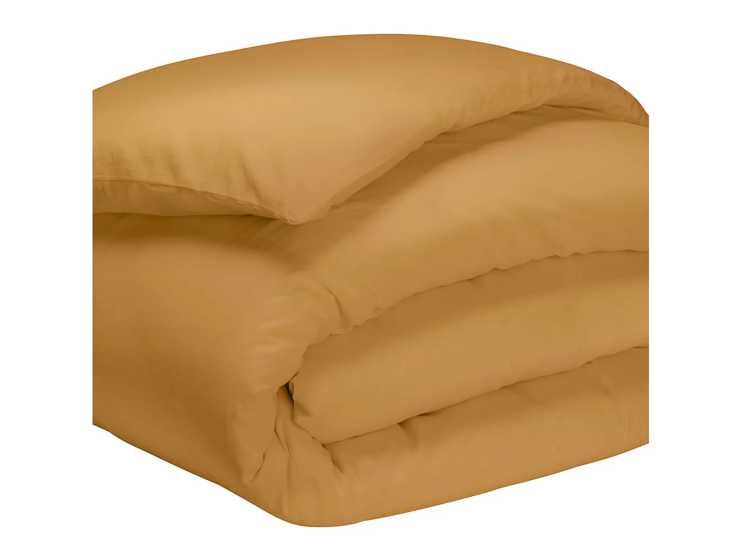 Housse de couette curry 100% coton biologique 200x200 cm