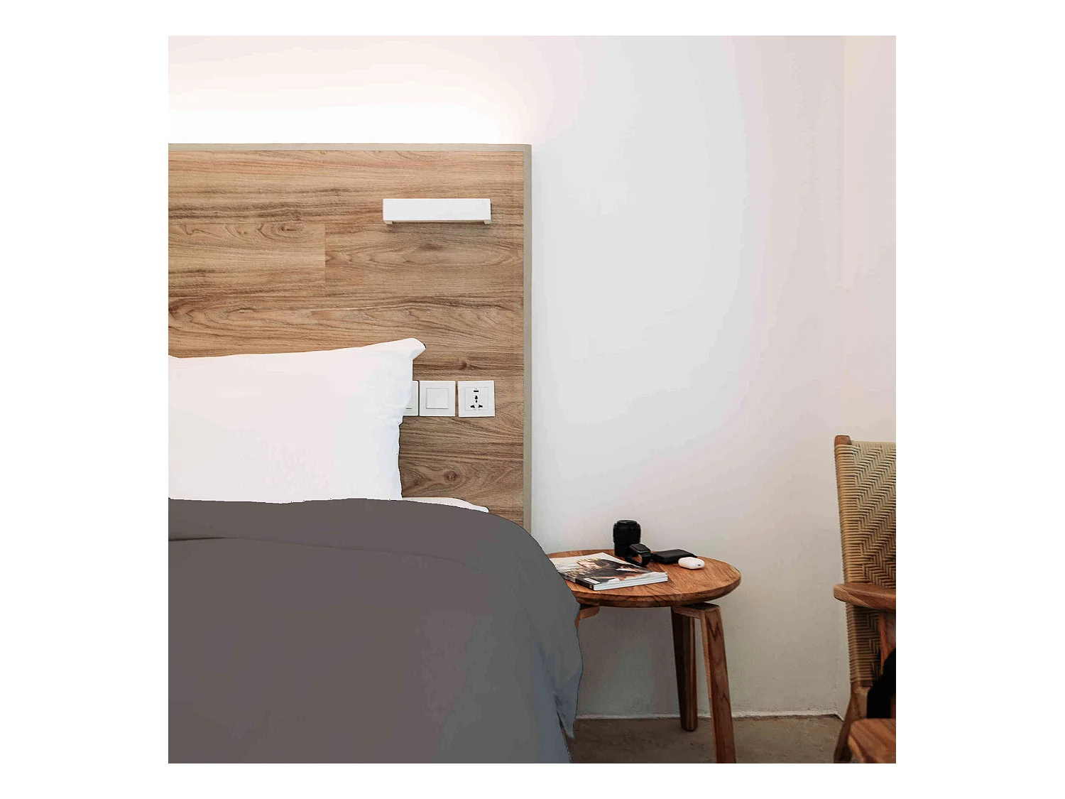 Housse de couette 100% coton taupe 260x240 cm - Tradilinge