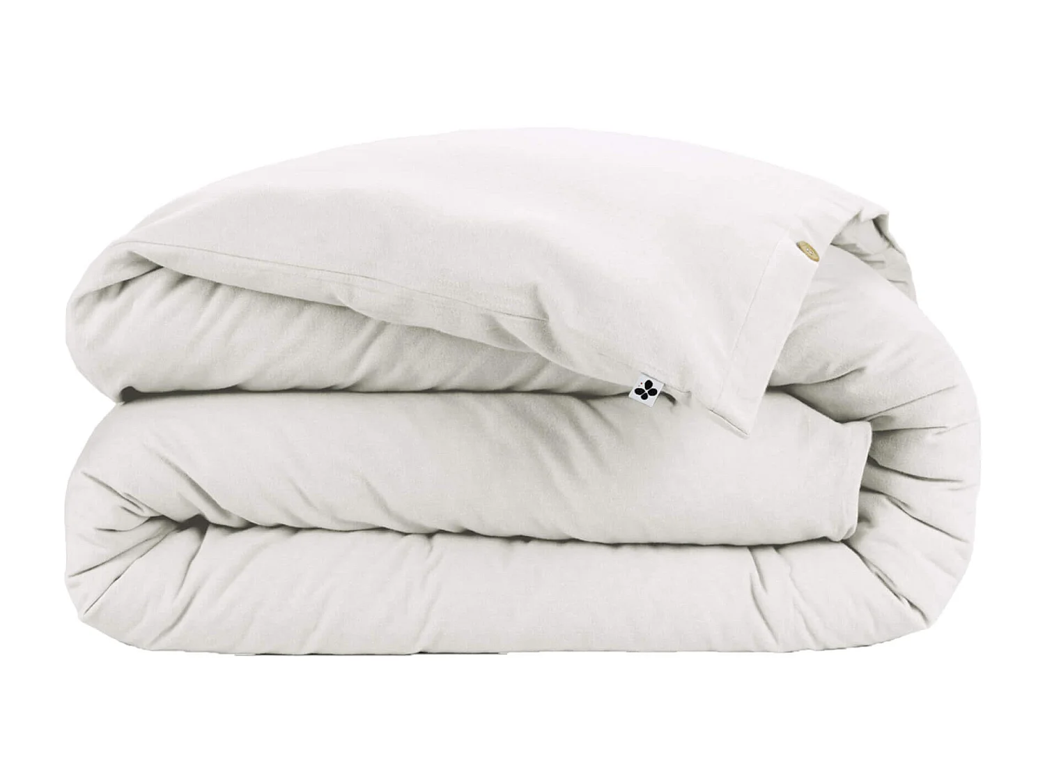 Housse de couette flanelle blanc 260x240 cm