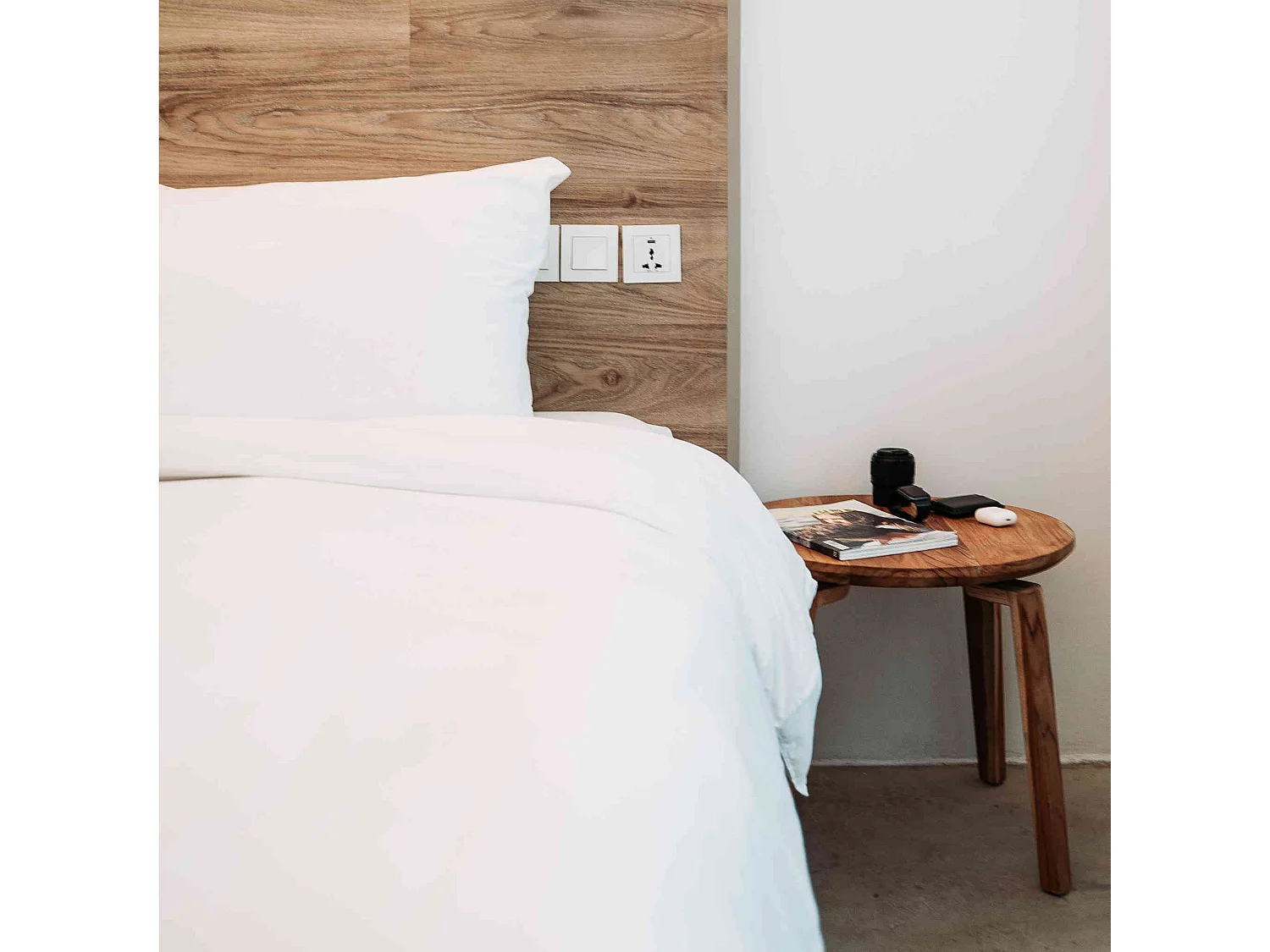 Funda nórdica de algodón blanco 240 x 220 cm