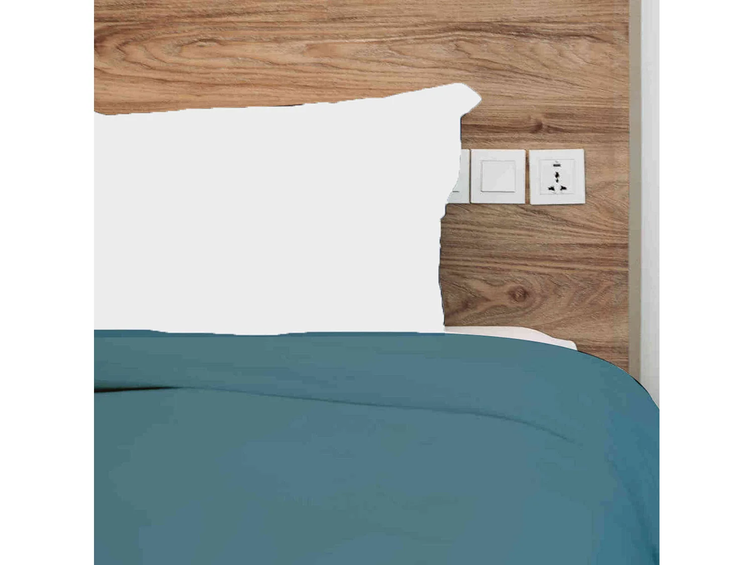 Housse de couette 100% coton paon 240x220 cm - Tradilinge