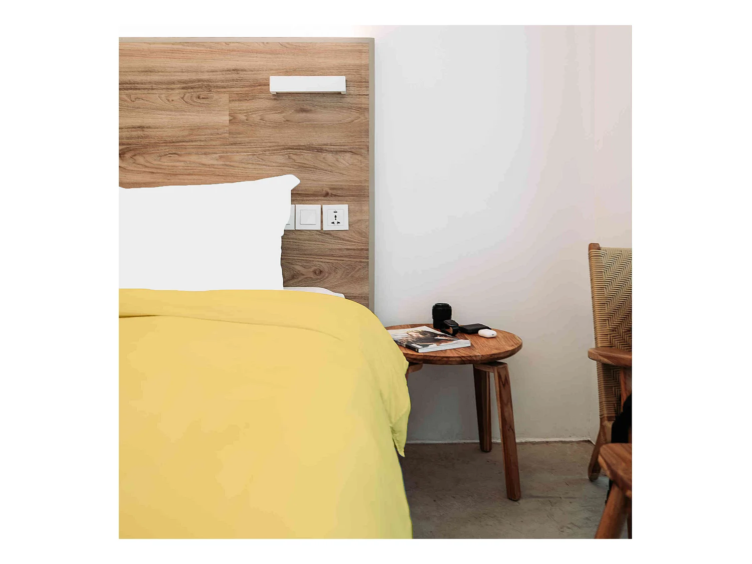Housse de couette 100% coton paille 140x200 cm - Tradilinge