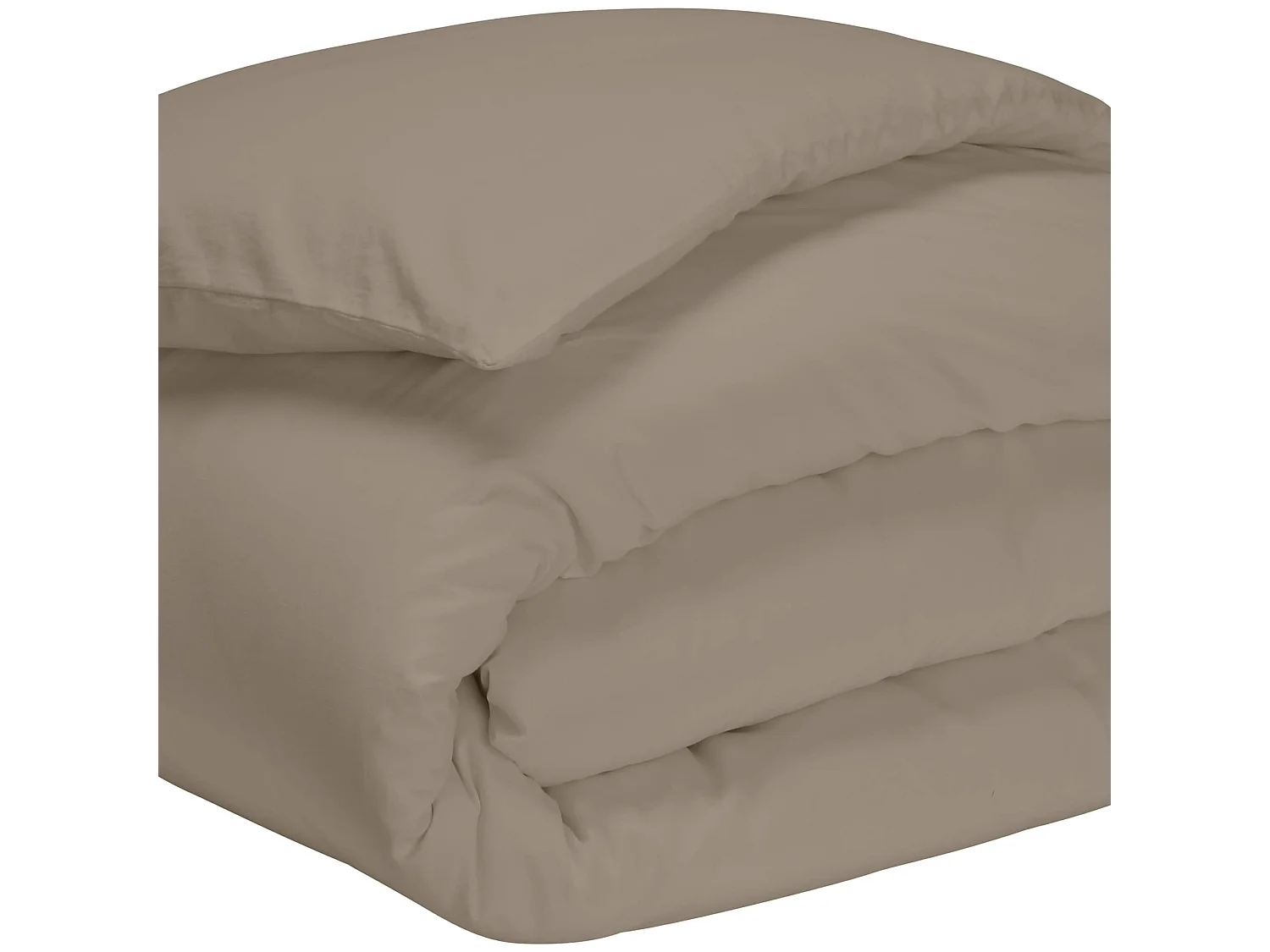 Housse de couette biscuit 100% coton 260x240 cm