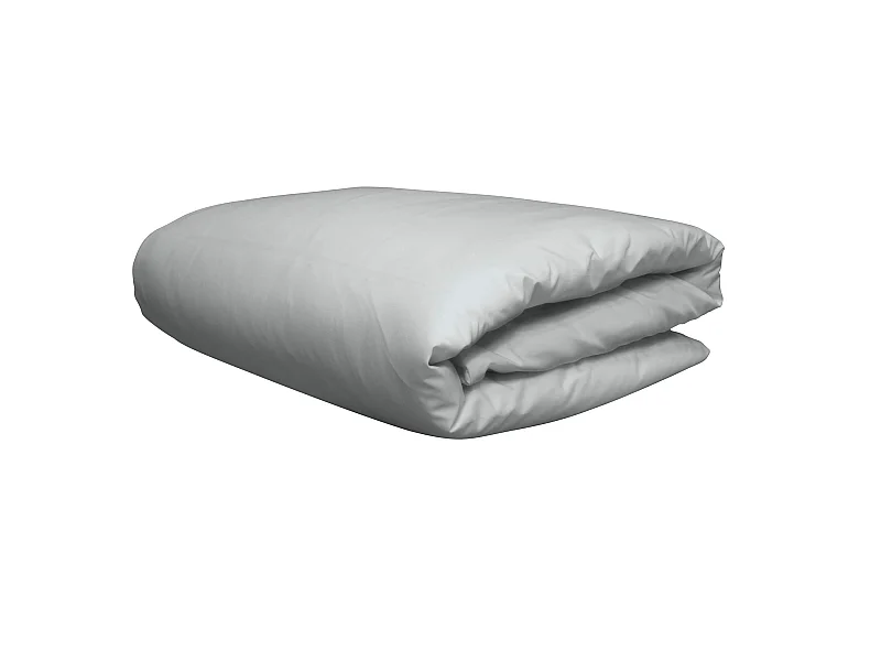 Housse de couette bébé bleu glacier percale 80x120