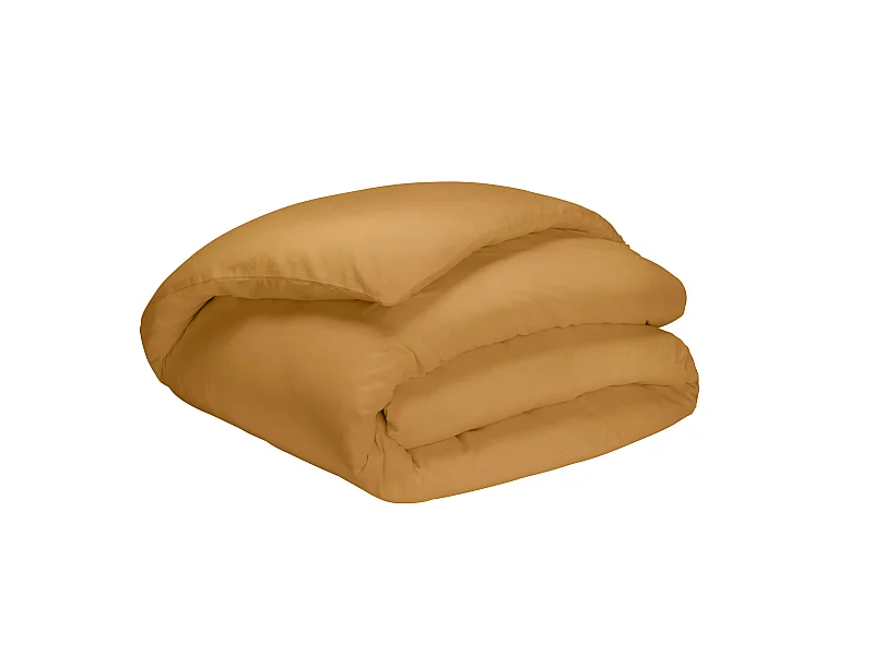 Housse de couette curry 100% coton biologique 140x200 cm