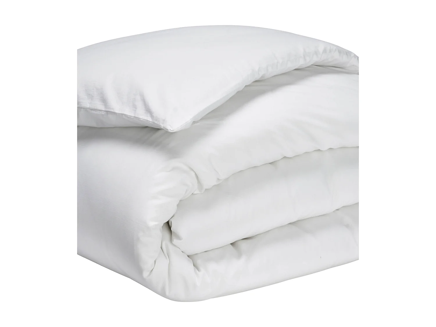 Housse de couette percale blanc 240x220 cm