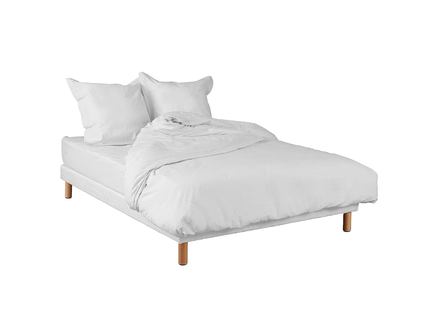 Housse de couette blanche 100% coton 140x200