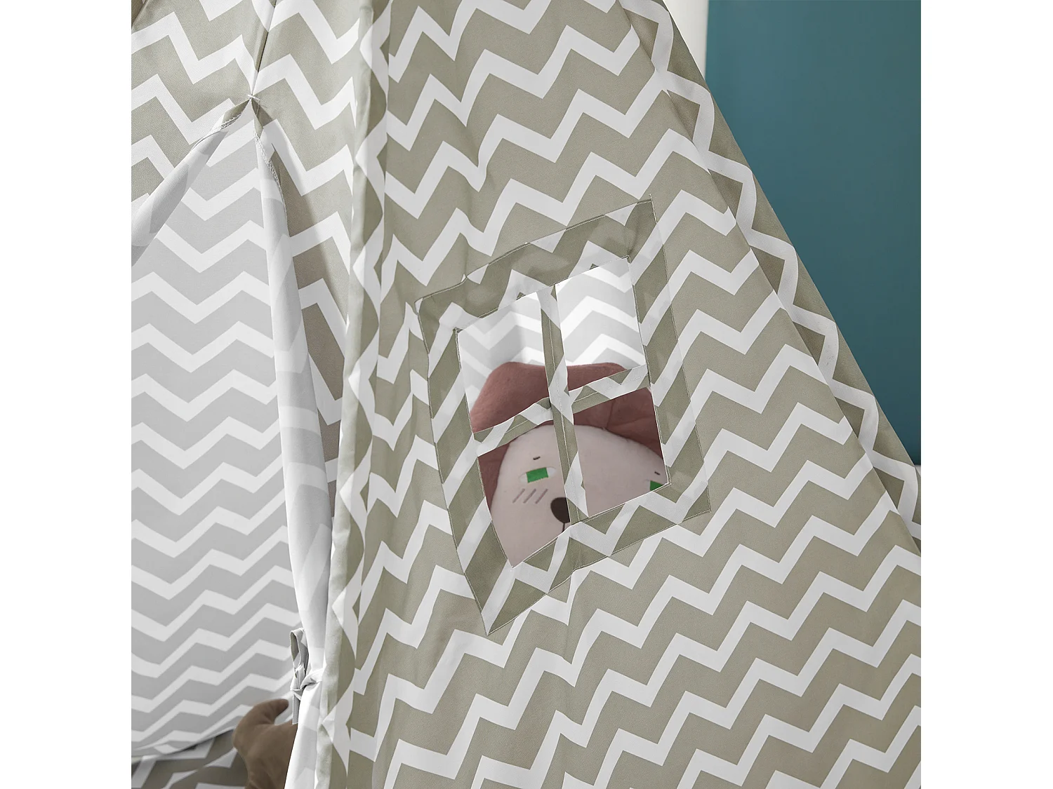 Tipi Tente Pour Enfant avec Tapis De Sol Indian Teepee Tente de jeu pour enfants OSS03 SoBuy