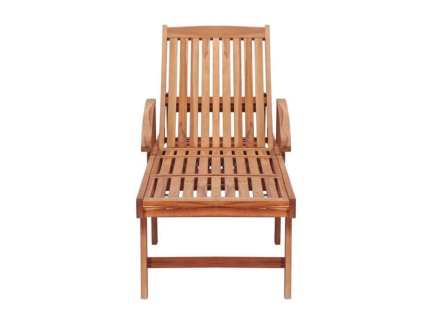 Transat chaise longue bain bois marron 195 x 59.5 x 51.5 cm 02_0012544