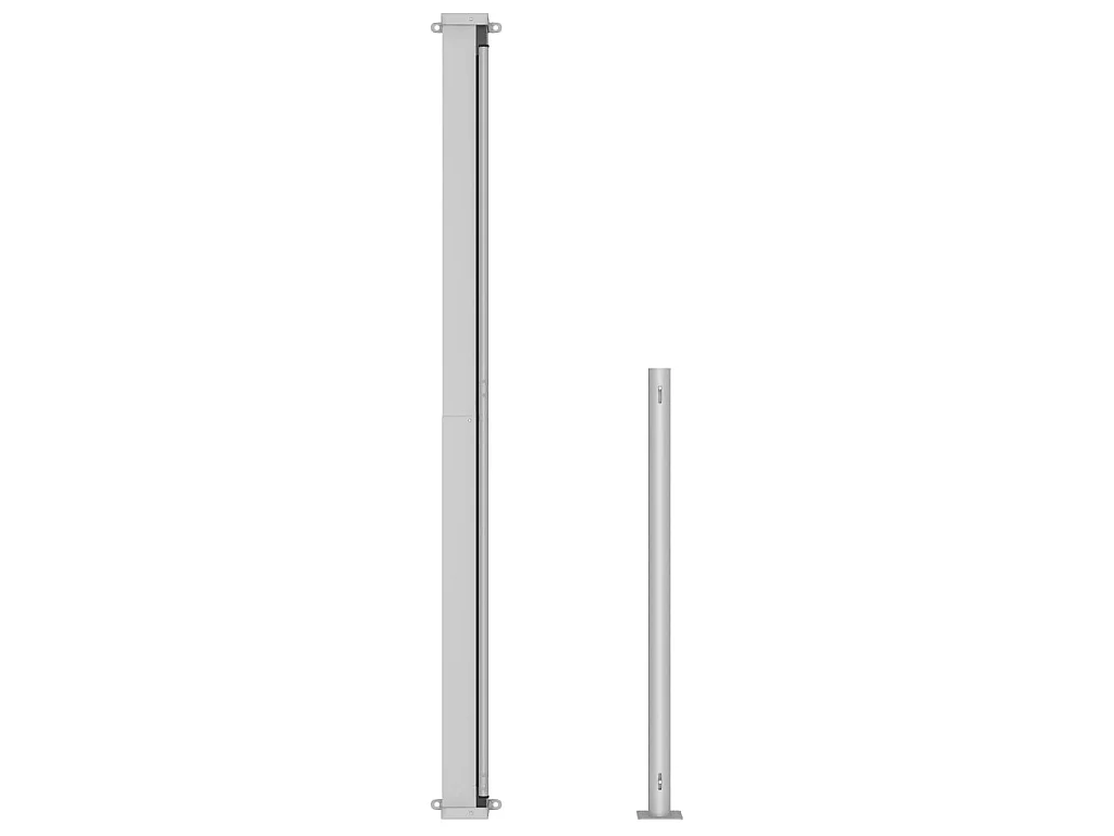 Tenda da sole parasole laterale retrattile per patio giardino terrazza balcone schermo di protezione visiva 180 x 300 cm marrone 02_0007328