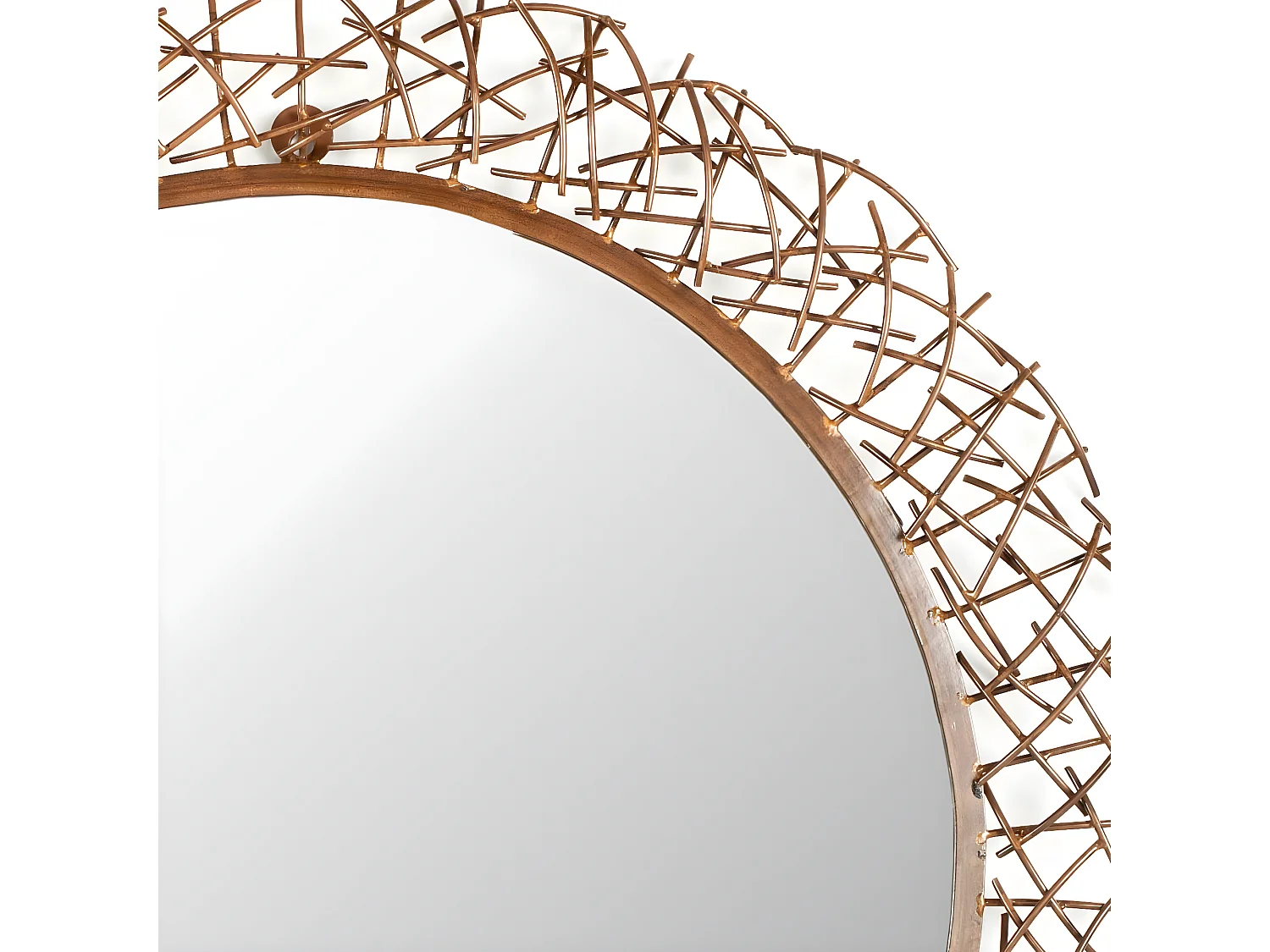 Miroir Cuivre brûlé 74 X 74 X 38.1 cm - Antionette