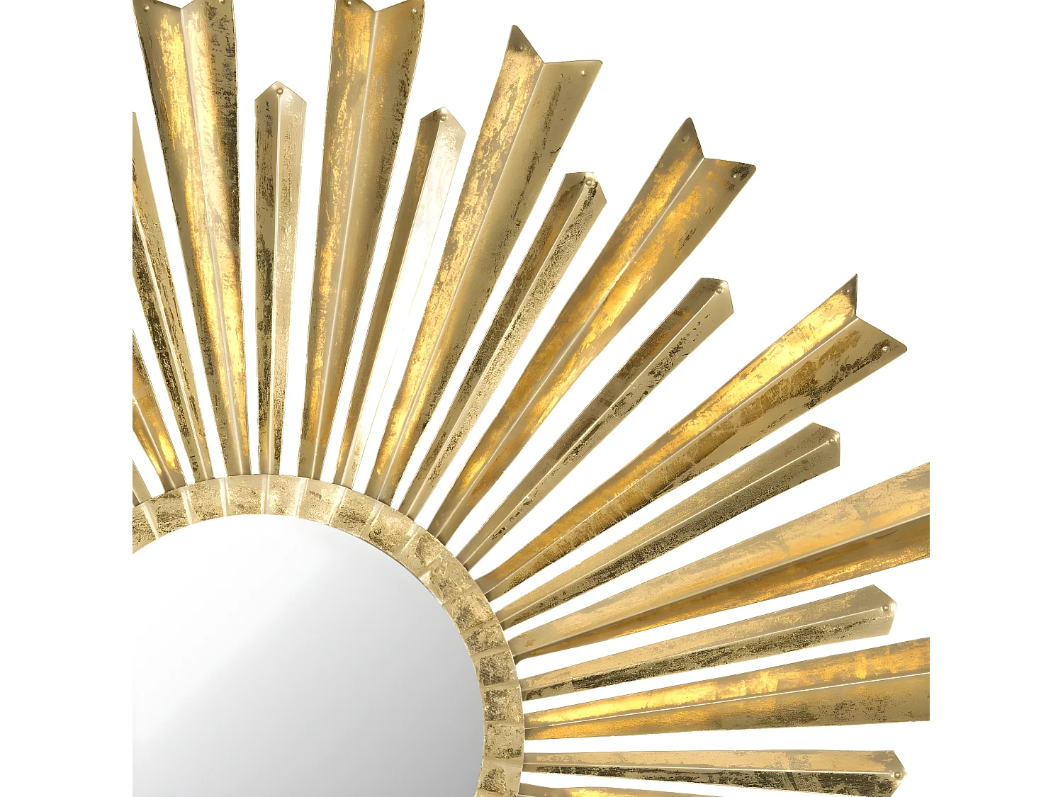 Miroir Or antique 3 X 84 X 83.82 cm - Christeen