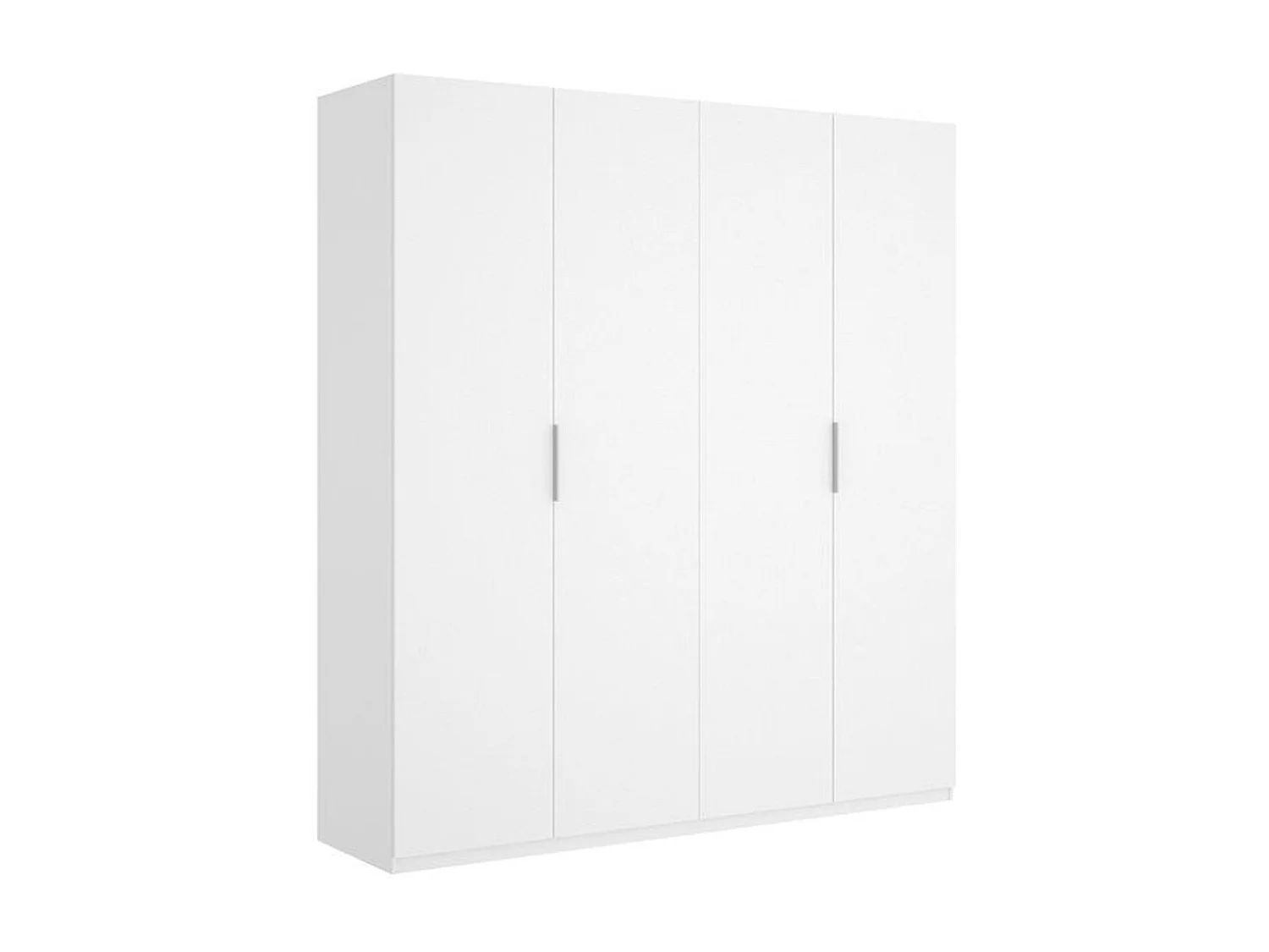 Armario Essen 4 puertas abatibles blanco brillo 204x180x52 cm