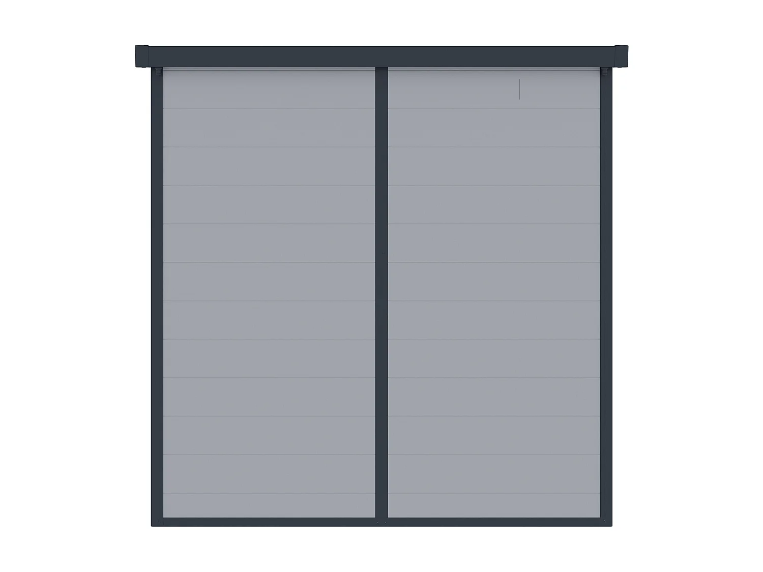 Abri de jardin en résine gris 3,65 m² avec plancher - MINARO