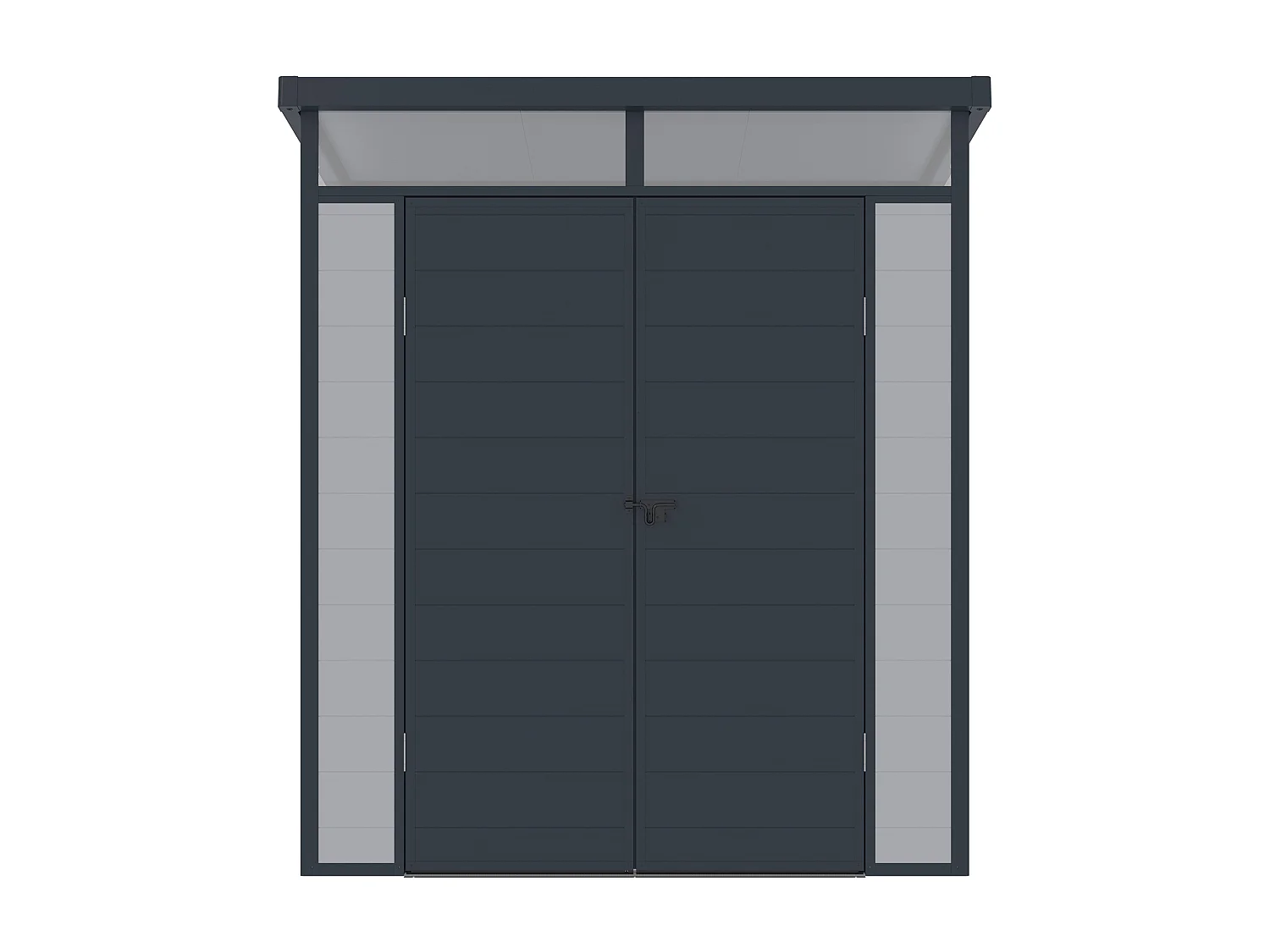 Tuinhuis in grijs hars 3,65 m² met vloer - MINARO