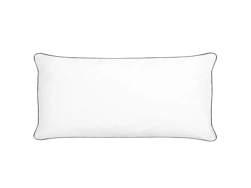 Kopfkissen 40x80 cm Baumwolle weiß hoch mit Mikrofaser-Füllung modern Pelister