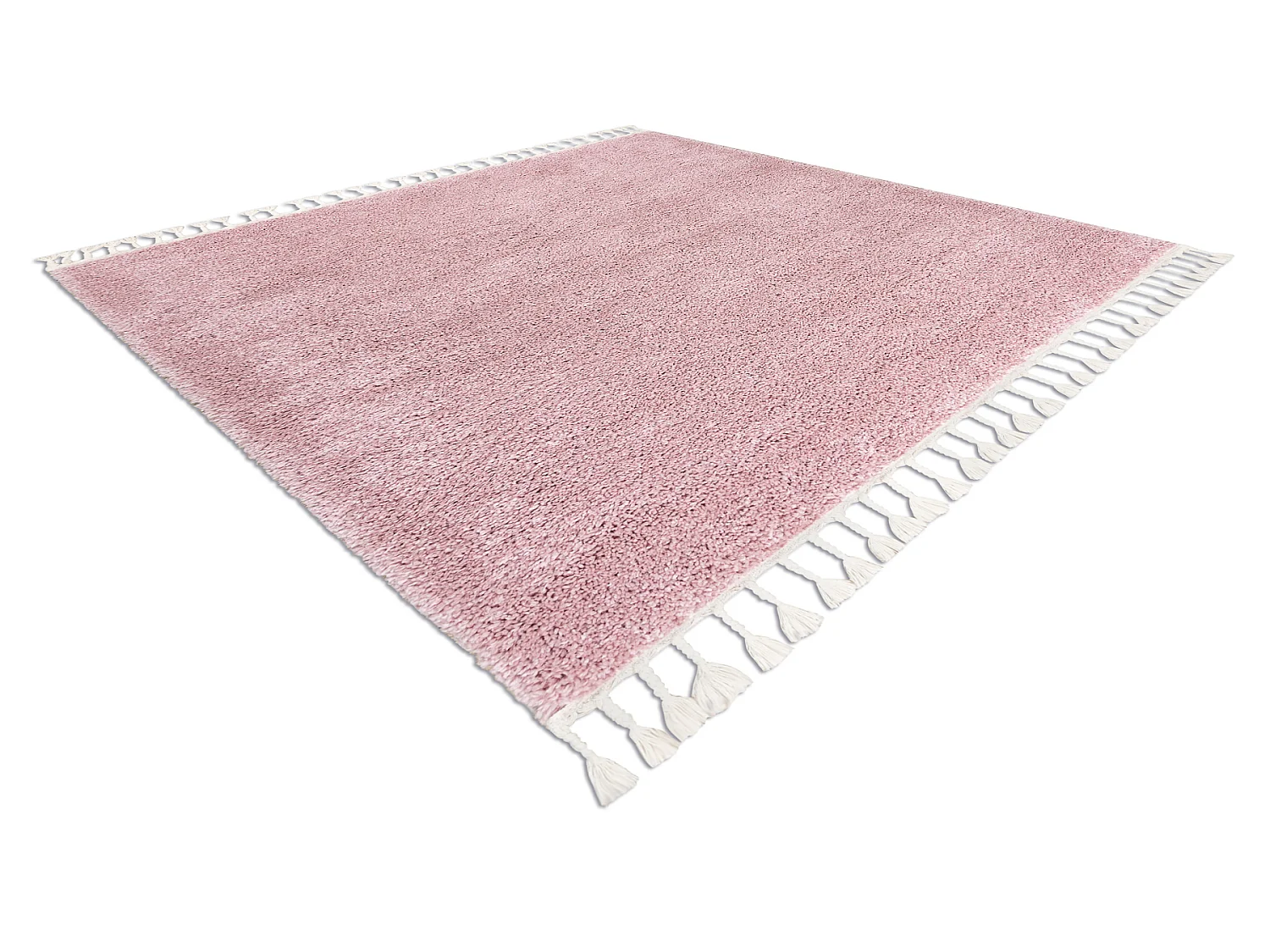 Tapijt BERBER vierkant 9000 rozekleuring marokkaanse shaggy 160x160 cm