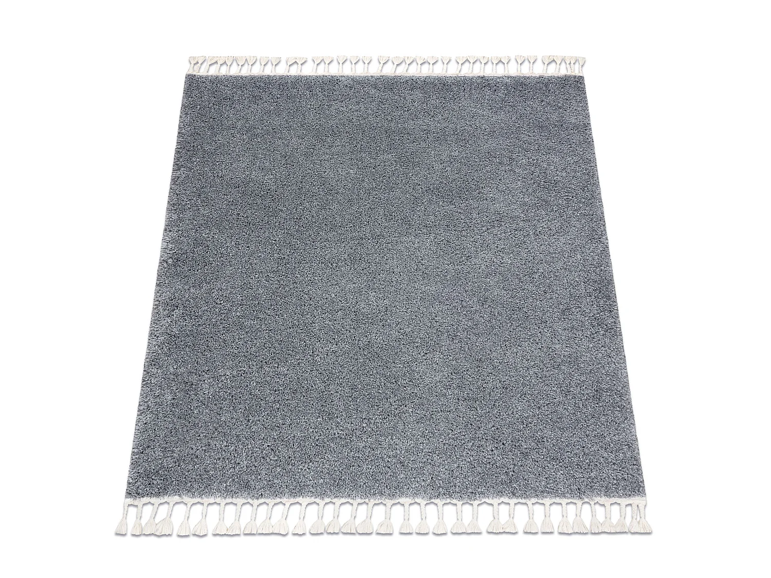 Tapijt BERBER vierkant 9000 grijs marokkaanse shaggy 160x160 cm