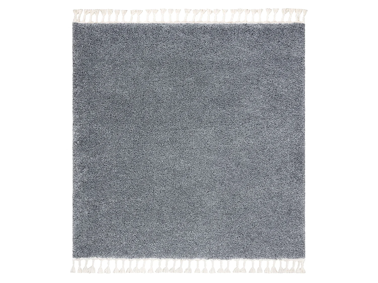 Tapijt BERBER vierkant 9000 grijs marokkaanse shaggy 160x160 cm