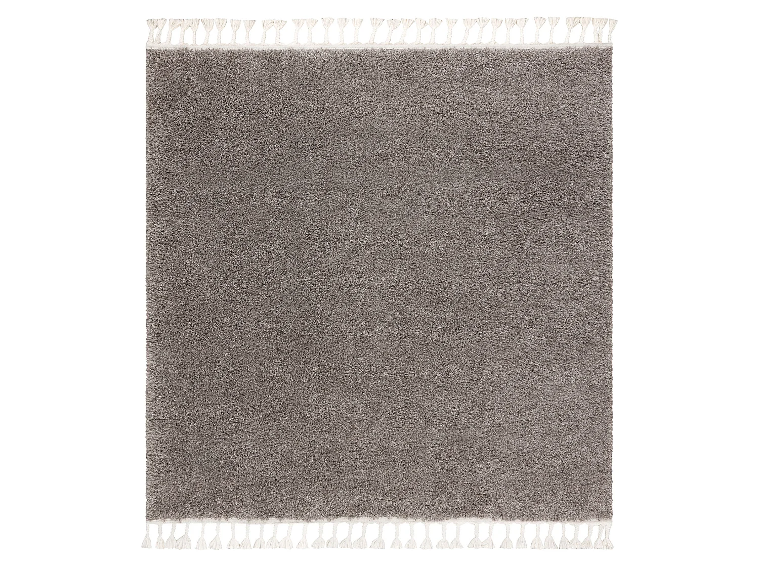 Tapijt BERBER vierkant 9000 bruin marokkaanse shaggy 120x120 cm