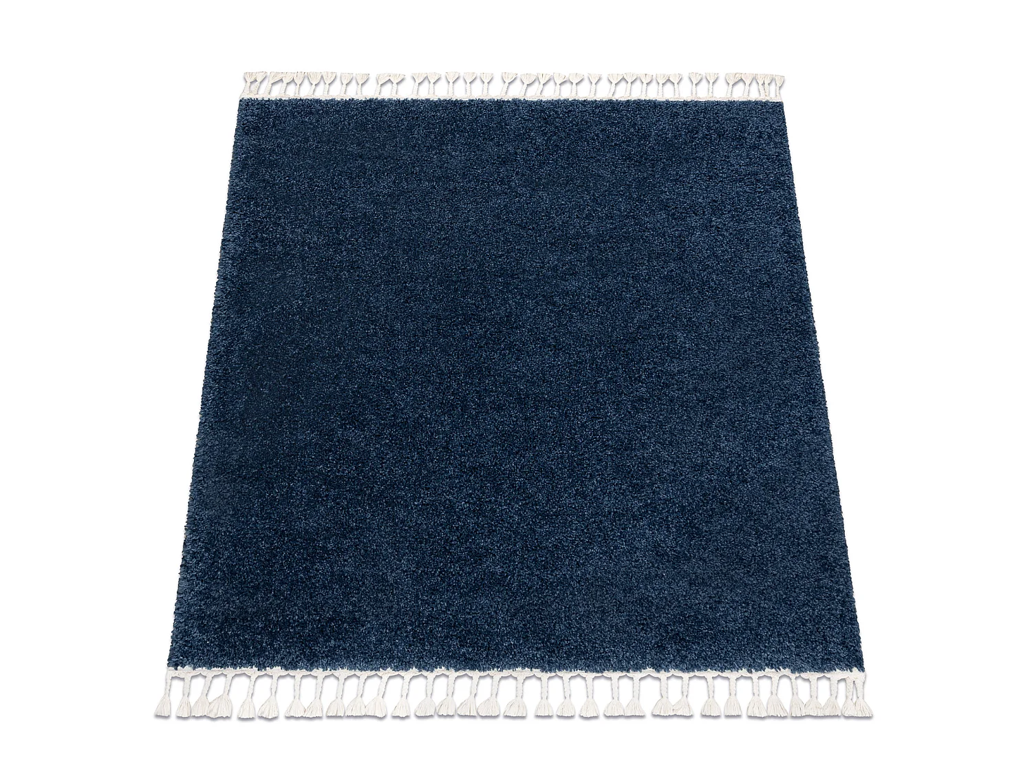 Tapijt BERBER vierkant 9000 marine marokkaanse shaggy 160x160 cm