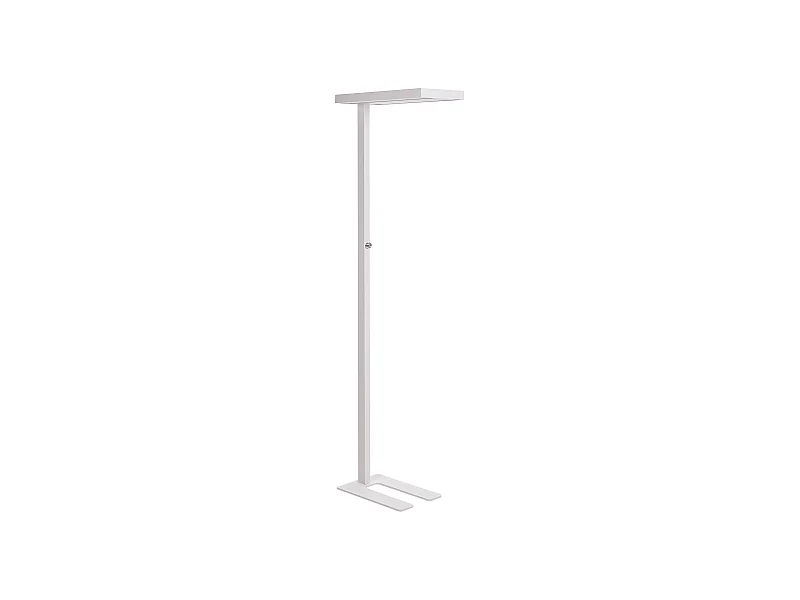 LED-Stehlampe Metall weiß 197 cm mit Schalter dimmbar rechteckig modern Taurus