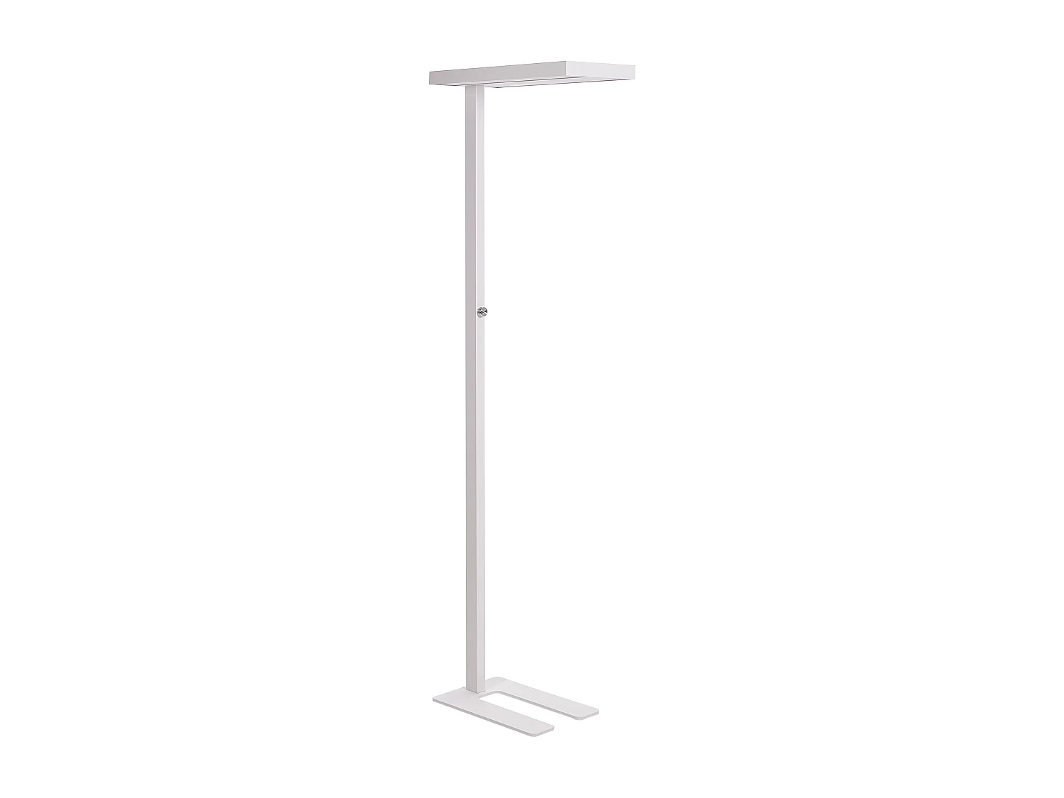LED-Stehlampe Metall weiß 197 cm mit Schalter dimmbar rechteckig modern Taurus