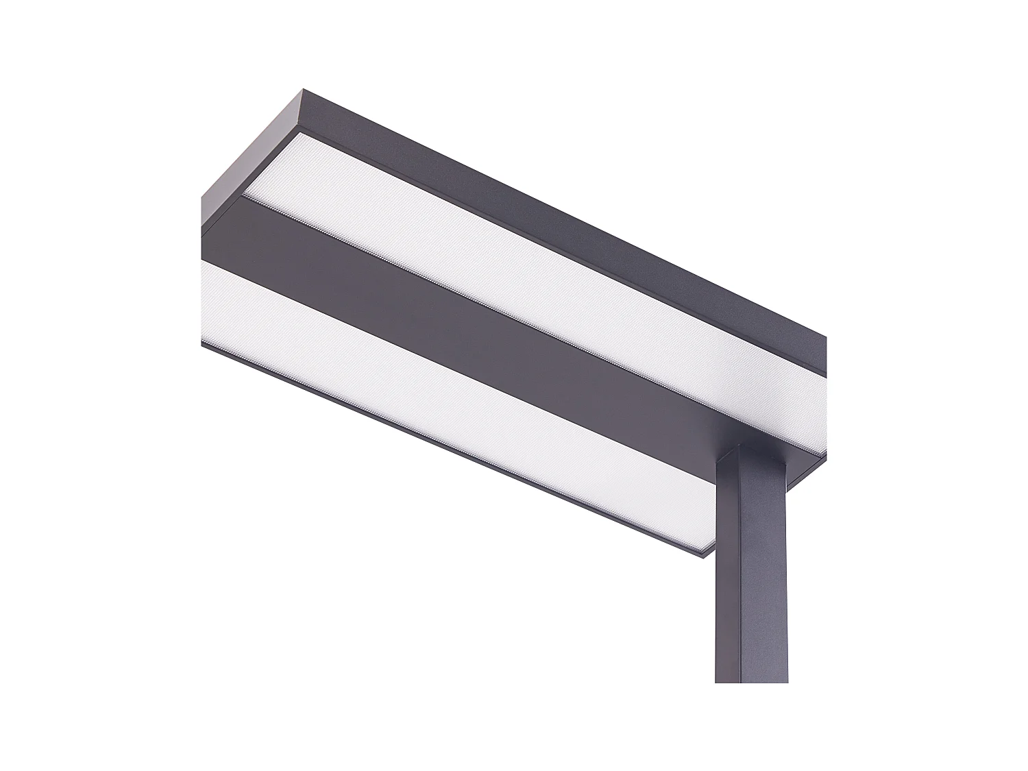 LED-Stehlampe Metall schwarz 197cm mit Schalter dimmbar rechteckig modern Taurus