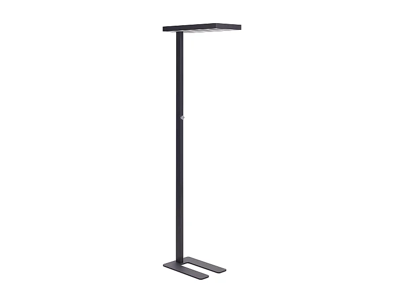 LED-Stehlampe Metall schwarz 197cm mit Schalter dimmbar rechteckig modern Taurus