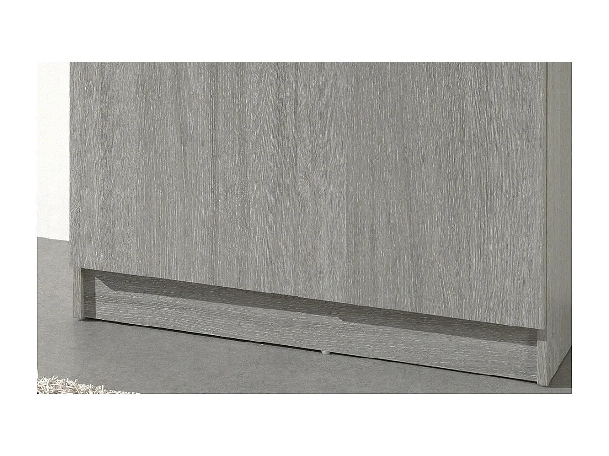 Armoire REY – 2 portes – 80×180 cm – Chêne gris – Style scandinave