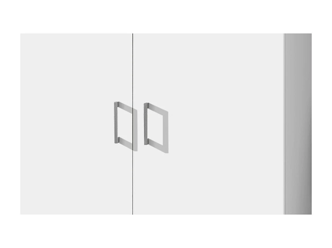 Armoire REY – 2 portes – 80×180 cm – Blanc – Moderne