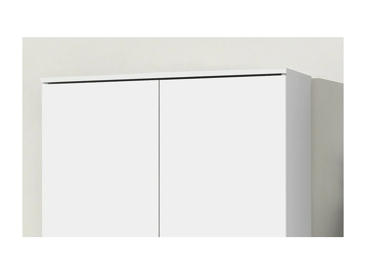 Armoire REY – 2 portes – 80×180 cm – Blanc – Moderne