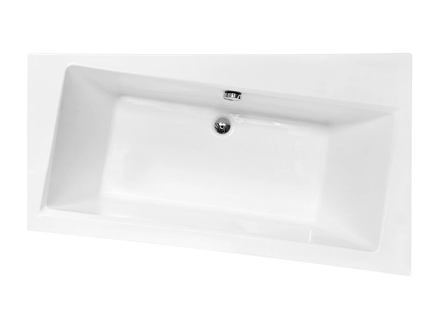 Baignoire angle droit ZIANIGI avec tablier - Dimensions: 150cm