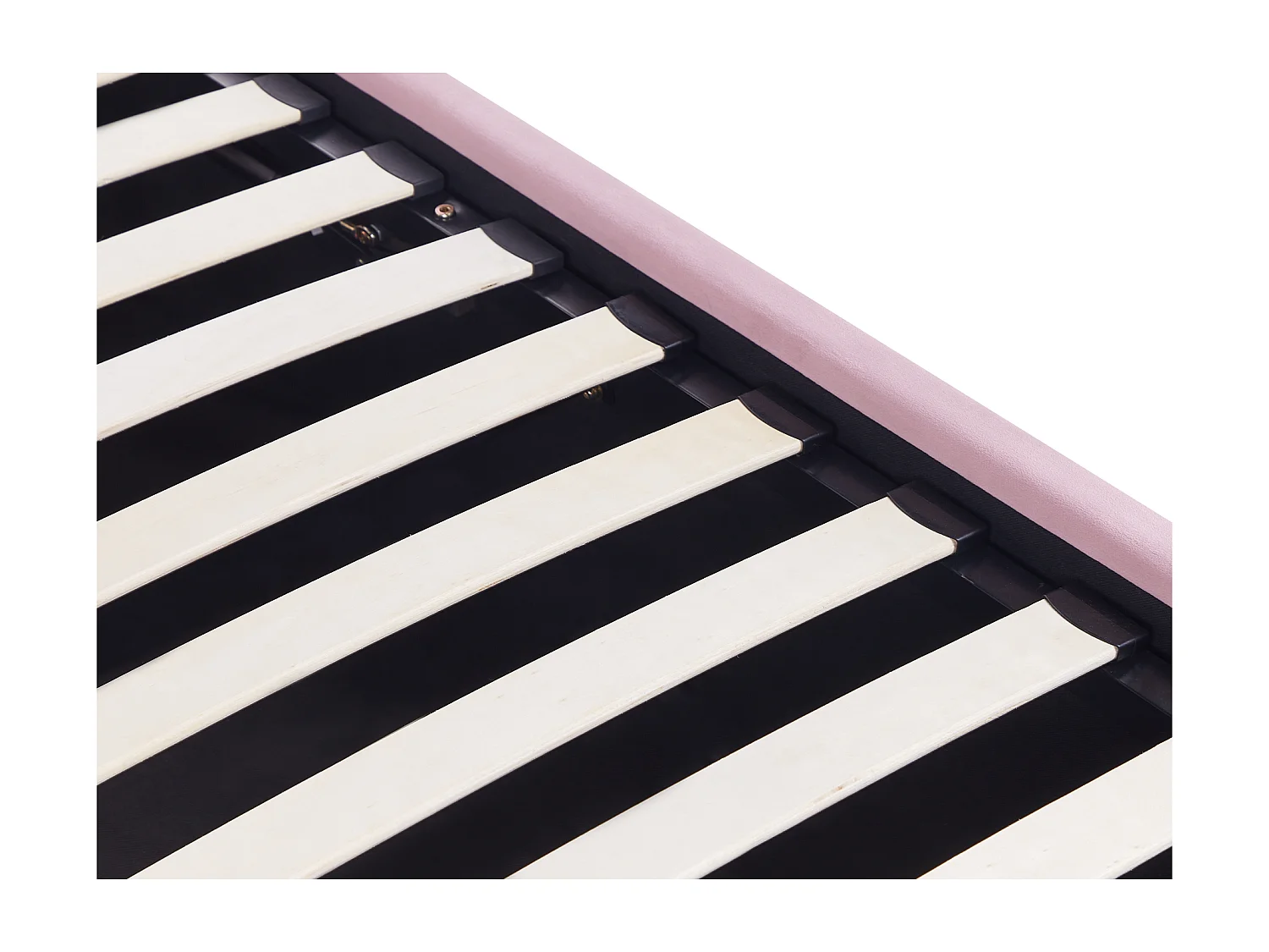 Letto contenitore velluto rosa 90 x 200 cm ANET