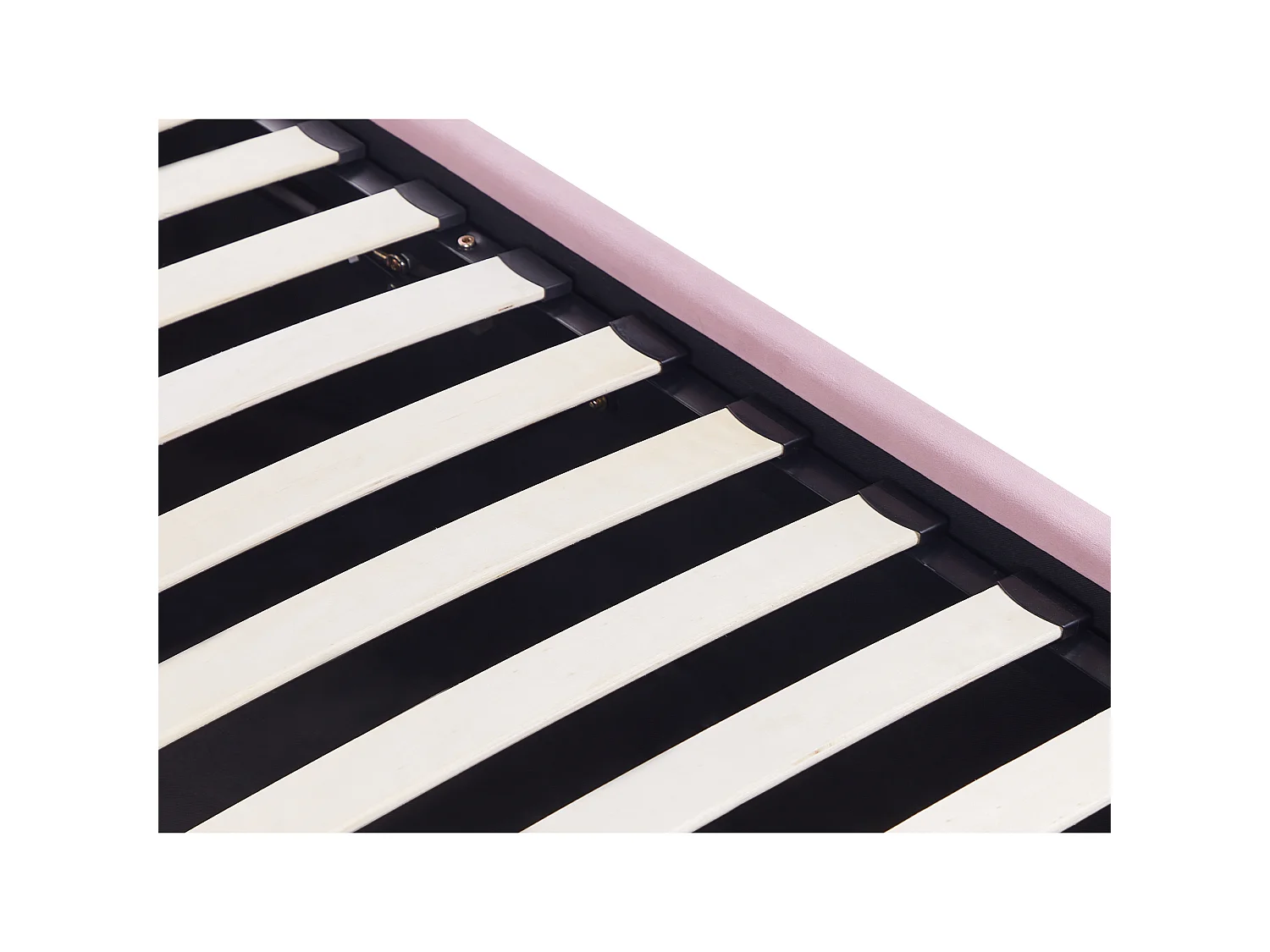 Bed met opbergruimte fluweel roze 90 x 200 cm ANET