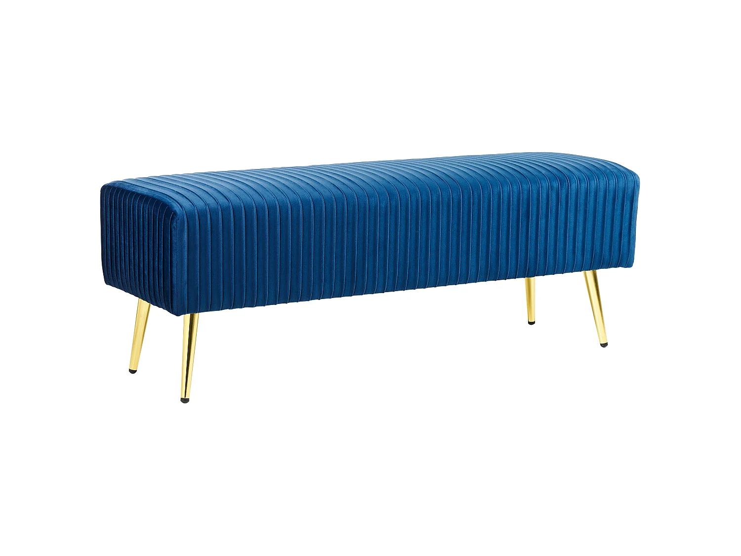 Banc PATERSON Velours Bleu