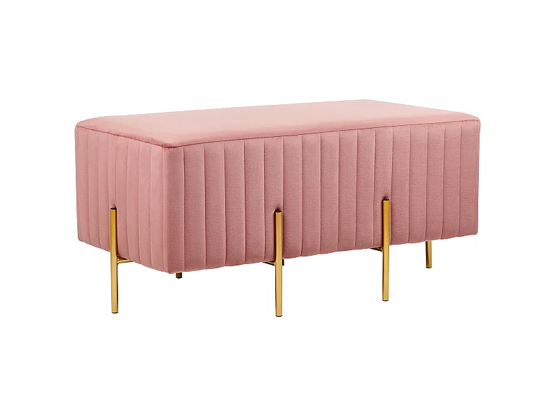 Banc DAYTON Velours Rose pastel
