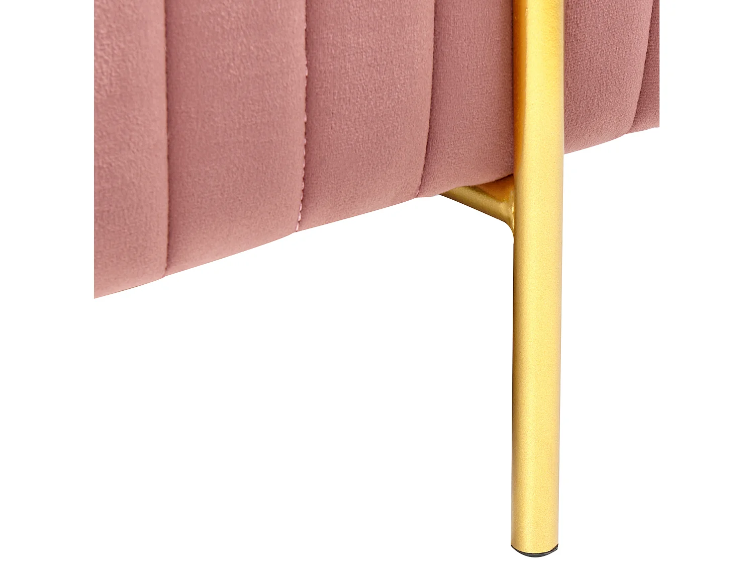 Banc DAYTON Velours Rose pastel