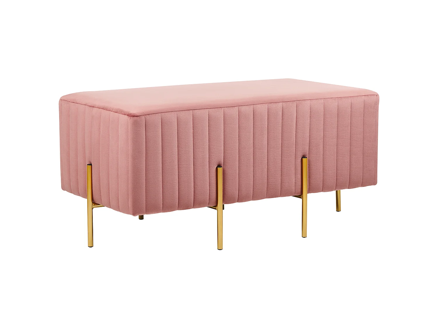 Banc DAYTON Velours Rose pastel