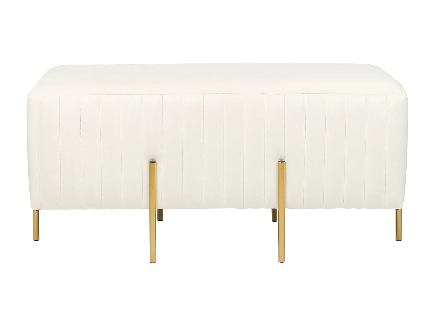 Banc DAYTON Velours Blanc cassé