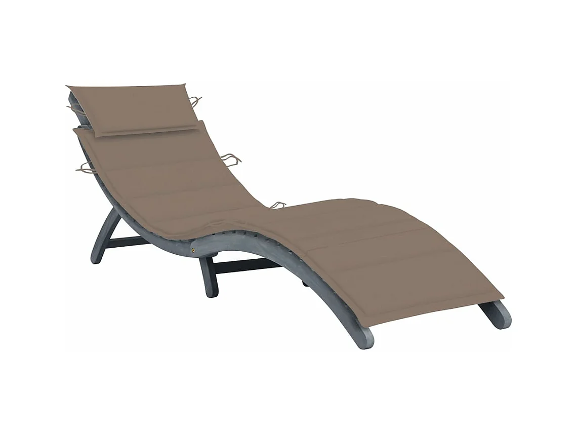 Transat chaise longue bain bois marron 92 x 55 x 20 cm 02_0012470