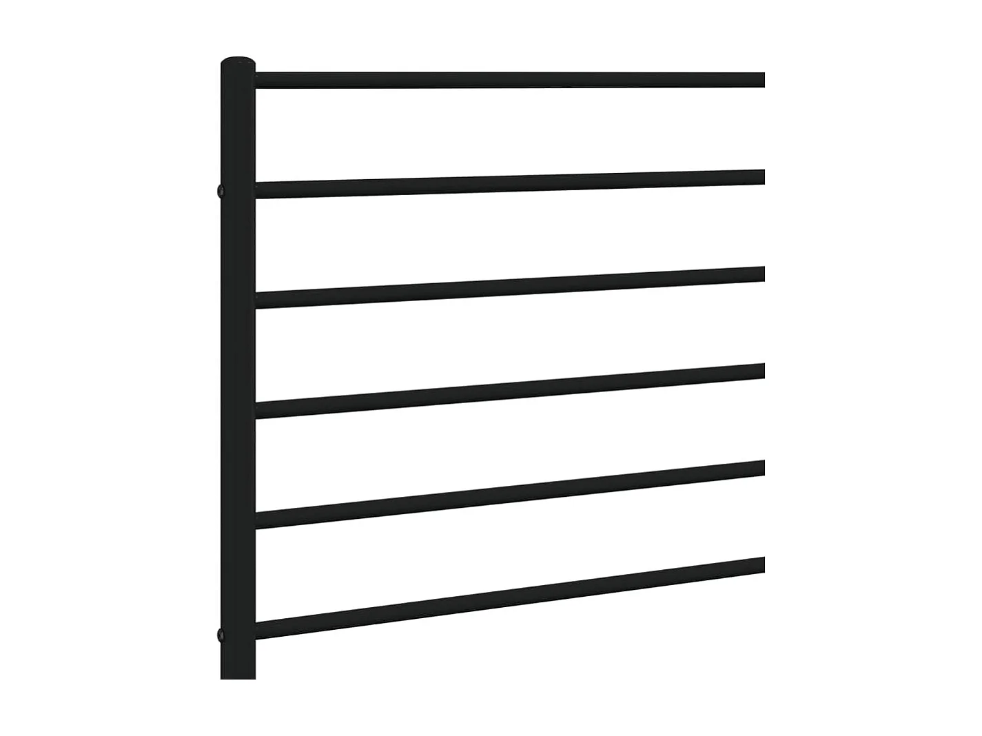 Hoofdbord metaal zwart 80 cm