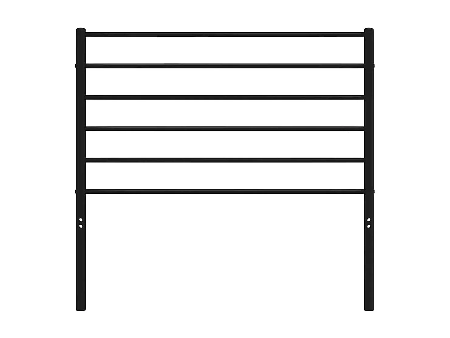 Tête de lit de remplacement métal noir 100 cm