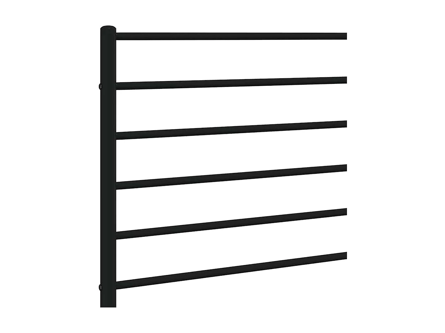 Tête de lit de remplacement métal noir 100 cm